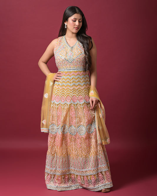 Sunset Sorbet Gown