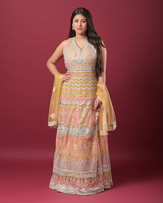 Sunset Sorbet Gown