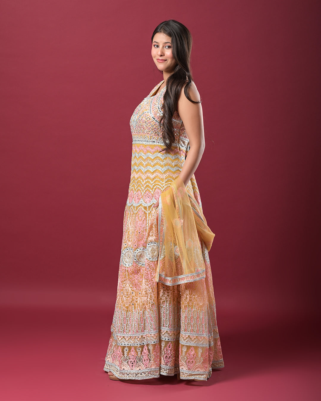 Sunset Sorbet Gown