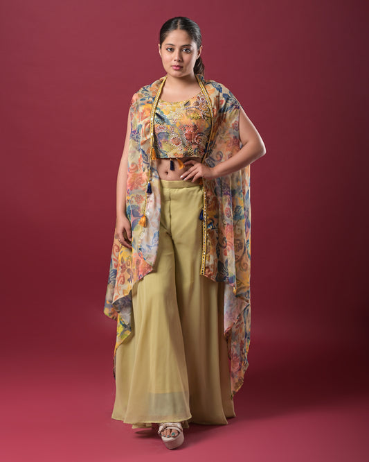Mystique Bloom Indo-Western Dress