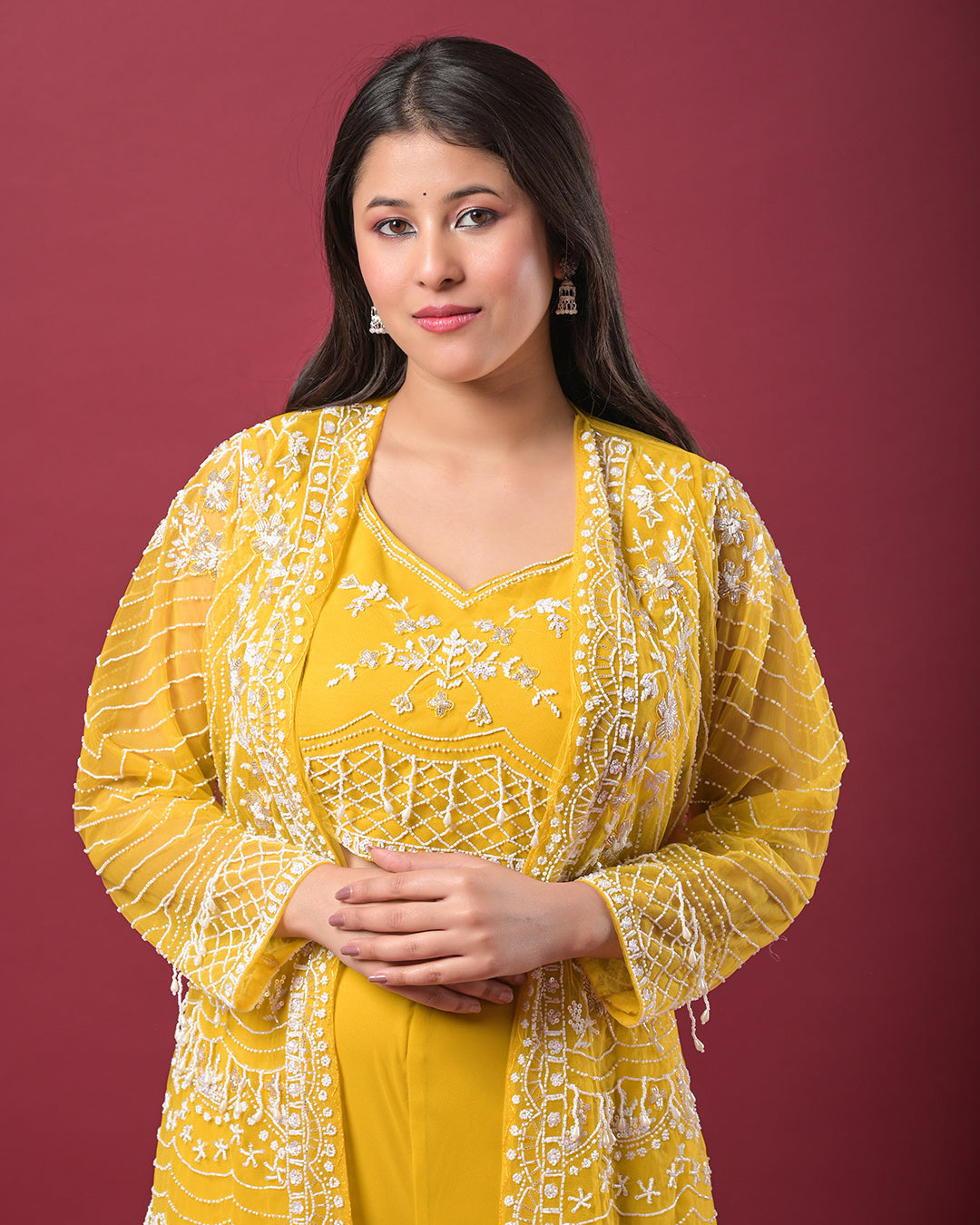 Sunlit Grace Indo-Western Dress
