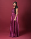 Plum Elegance Embellished Gown