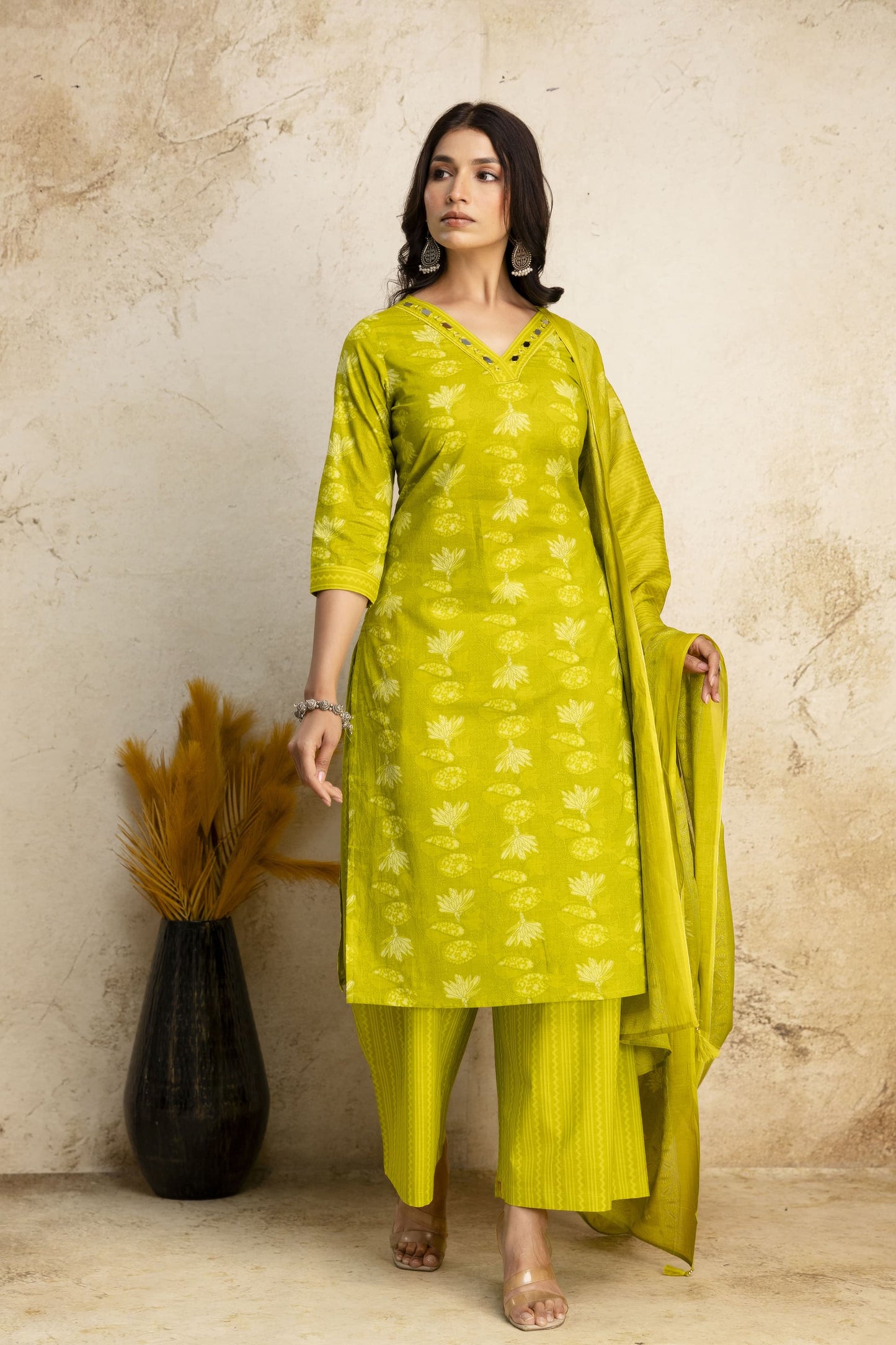 Olive Radiance Kurta Set