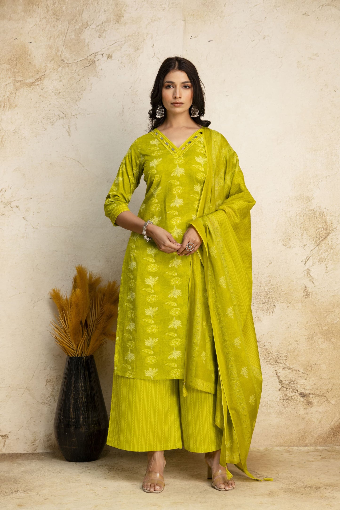 Olive Radiance Kurta Set