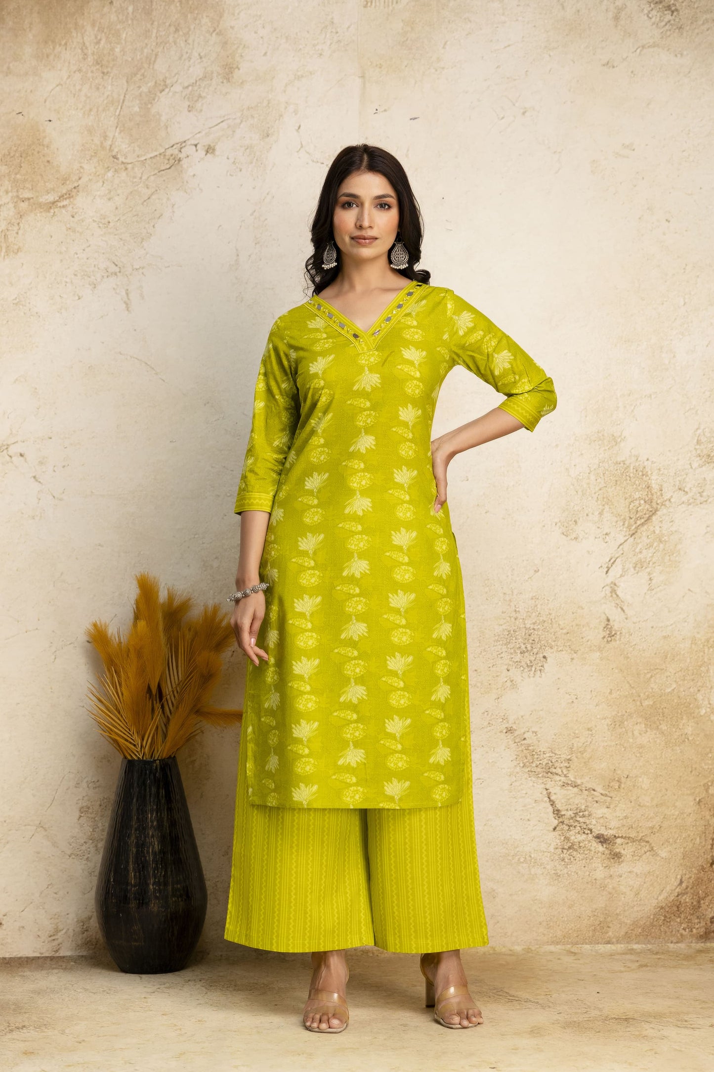Olive Radiance Kurta Set