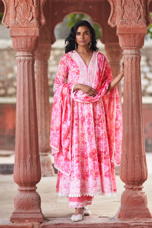 Blush Royale Anarkali Set