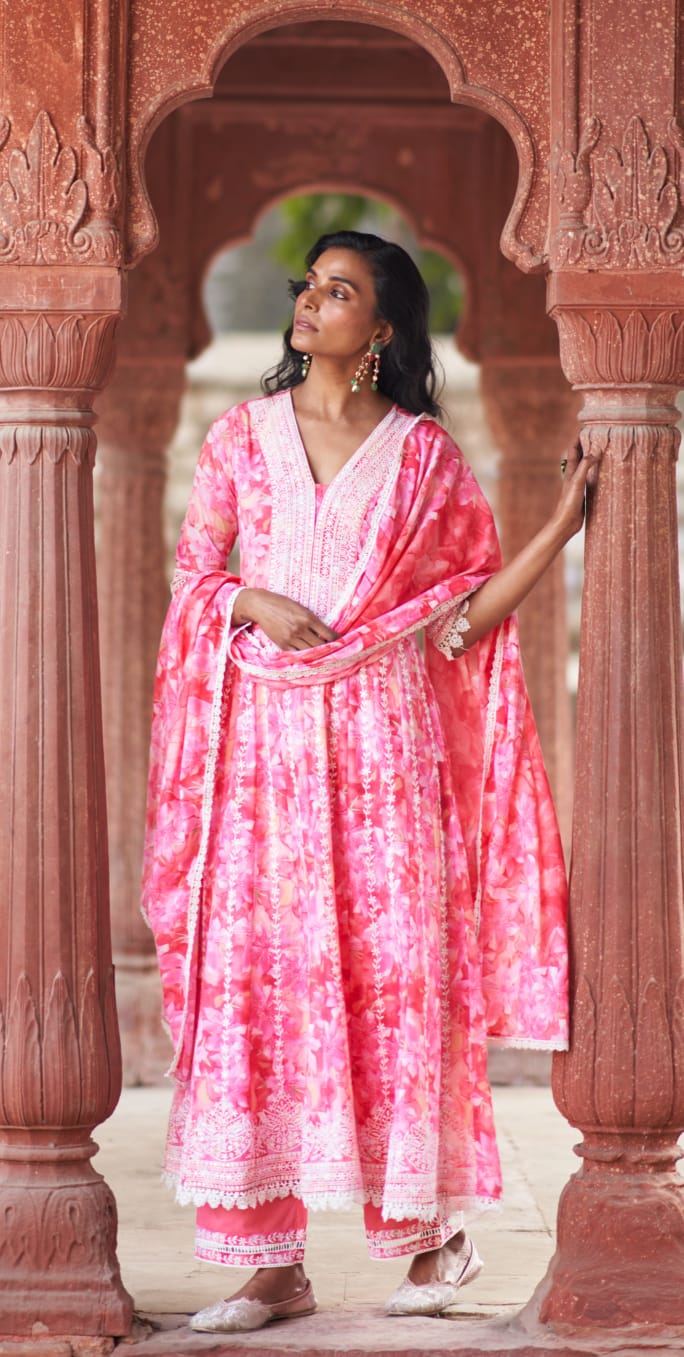 Blush Royale Anarkali Set