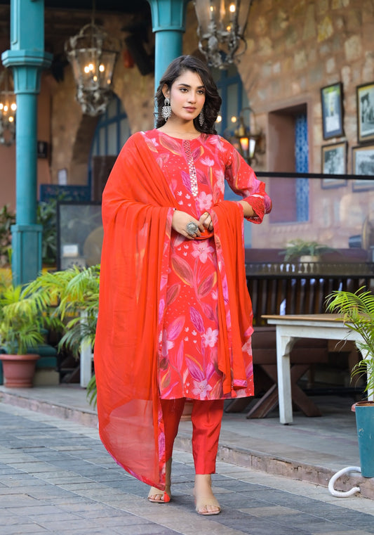 Scarlet Bloom Suit
