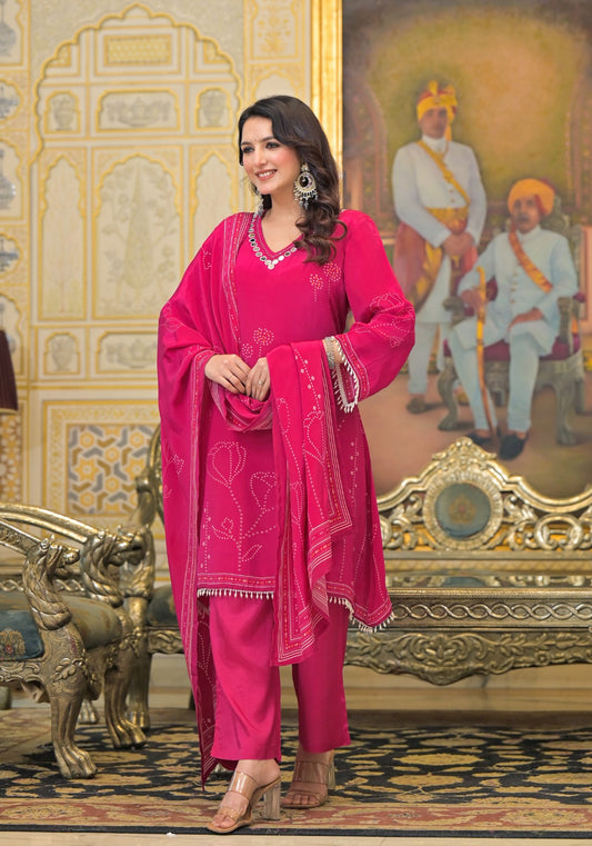 Regal Radiance Cotton Suit