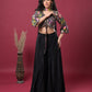 Midnight Bloom Indo-Western Dress