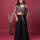 Midnight Bloom Indo-Western Dress