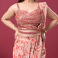 Peachy Glow Indo-Western Dress