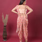 Peachy Glow Indo-Western Dress