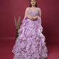 Mystic Lilac Ruffle Lehenga