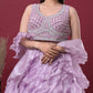 Mystic Lilac Ruffle Lehenga
