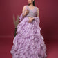 Mystic Lilac Ruffle Lehenga