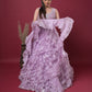 Mystic Lilac Ruffle Lehenga