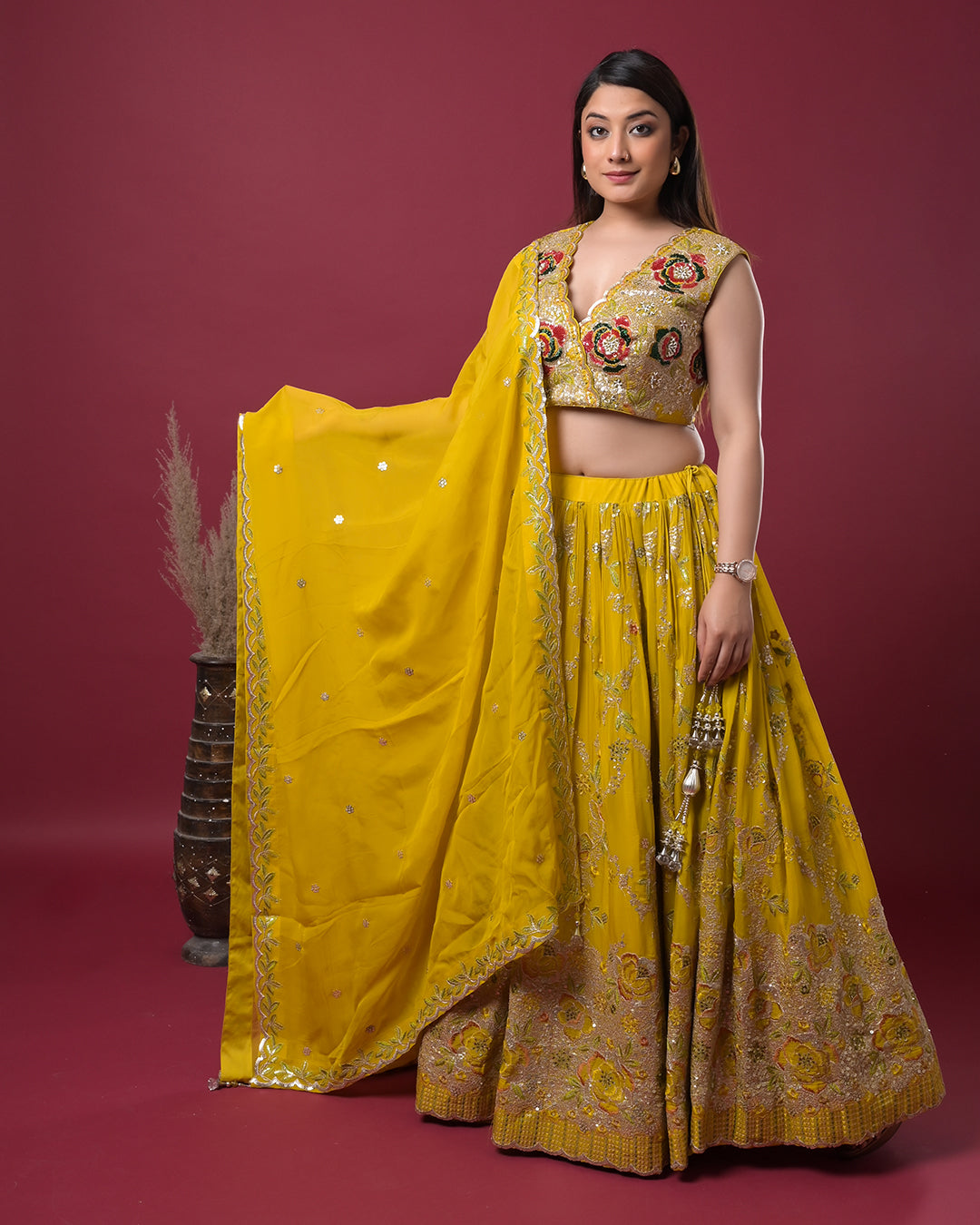 Golden Marigold Lehenga