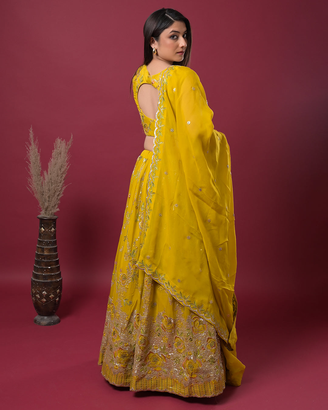 Golden Marigold Lehenga