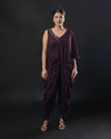Royal Plum Indo-Western Dress