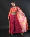 Sunset Bloom Indo-Western Dress